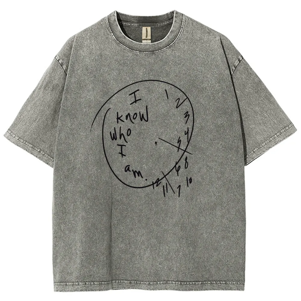 I Know Who I Am Unisex Fit Washed T-Shirt Customscool