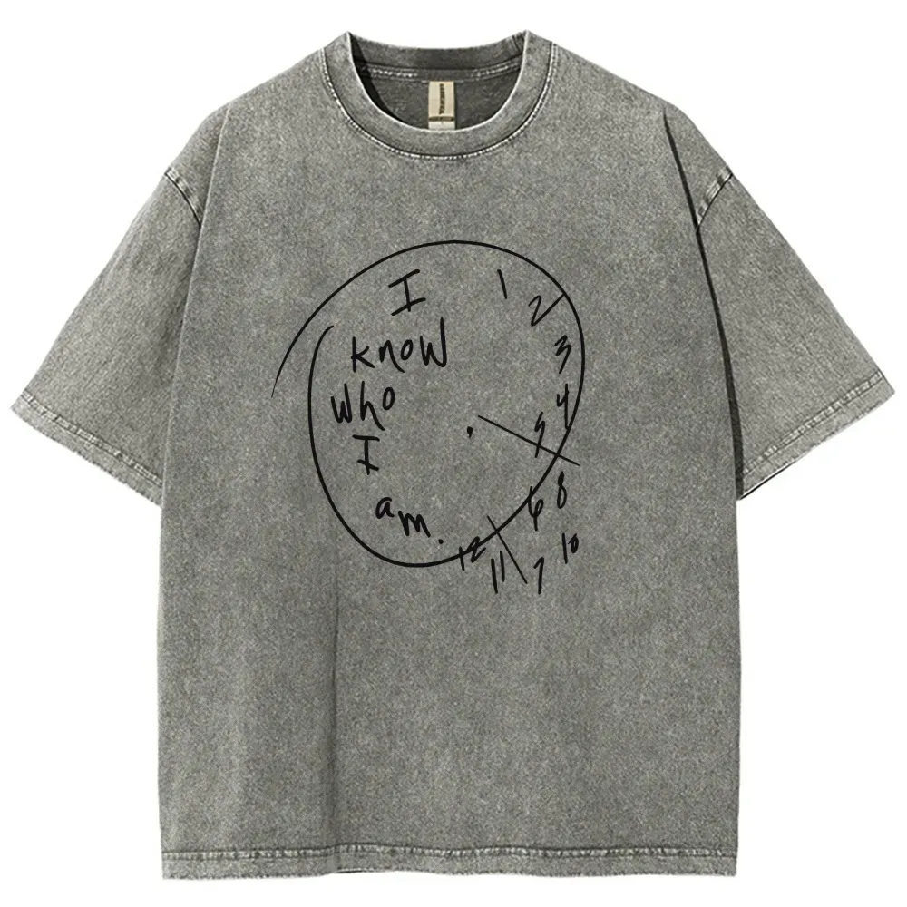 I Know Who I Am Unisex Fit Washed T-Shirt Customscool