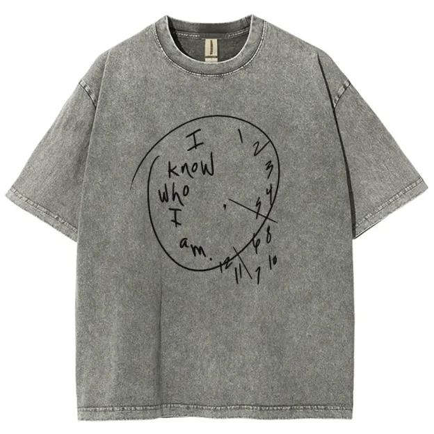 I Know Who I Am Unisex Fit Washed T-Shirt Customscool