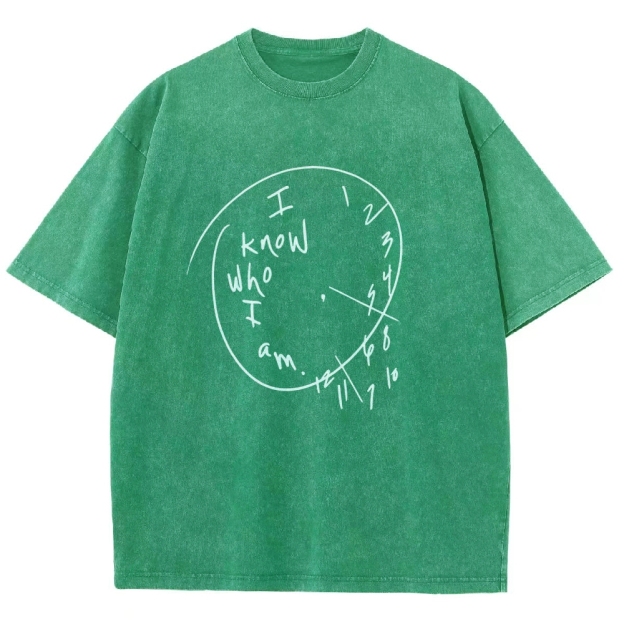 I Know Who I Am Unisex Fit Washed T-Shirt Customscool