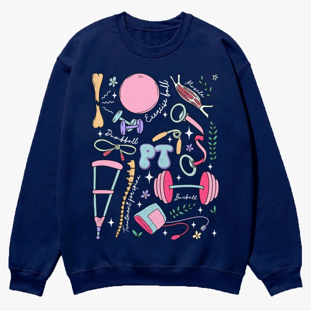 Physical Therapy Casual Crewneck Sweatshirt