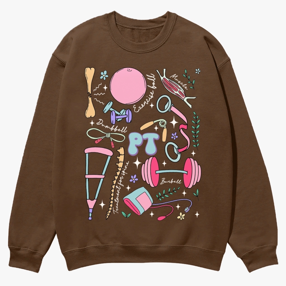Physical Therapy Casual Crewneck Sweatshirt