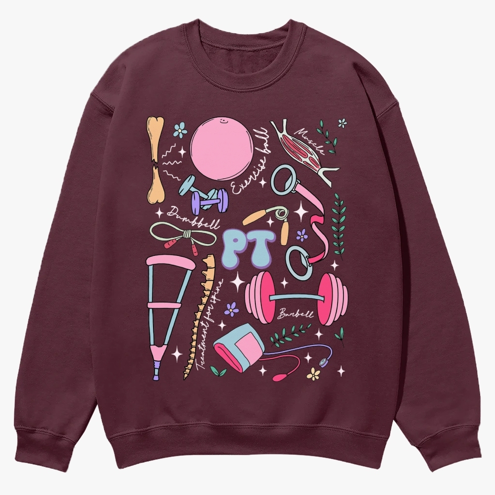 Physical Therapy Casual Crewneck Sweatshirt
