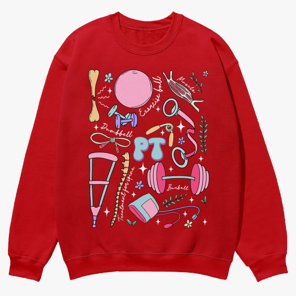 Physical Therapy Casual Crewneck Sweatshirt
