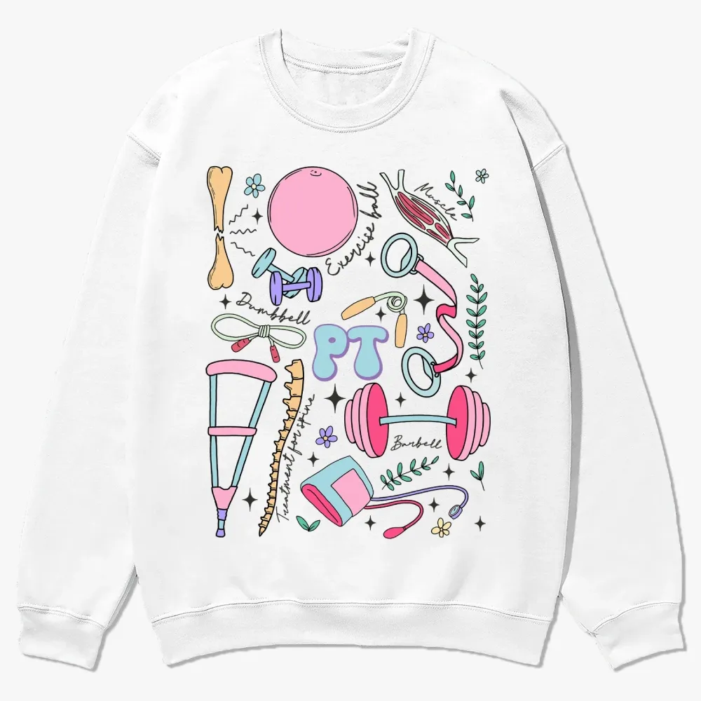 Physical Therapy Casual Crewneck Sweatshirt