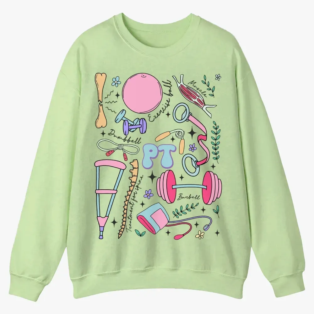 Physical Therapy Casual Crewneck Sweatshirt