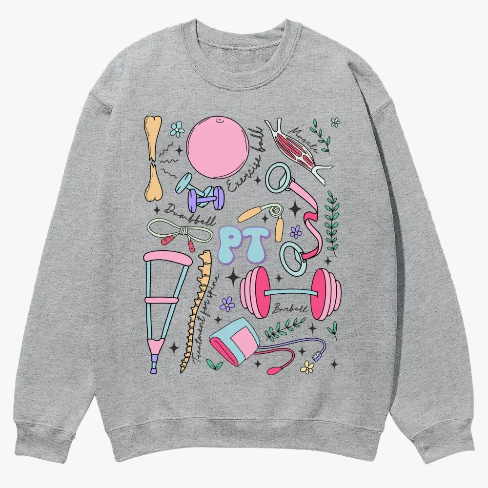 Physical Therapy Casual Crewneck Sweatshirt