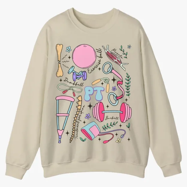 Physical Therapy Casual Crewneck Sweatshirt