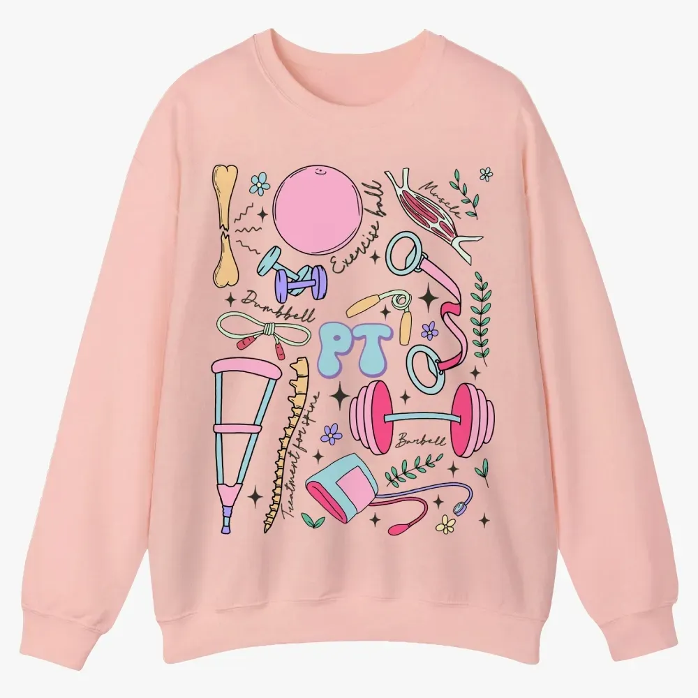 Physical Therapy Casual Crewneck Sweatshirt