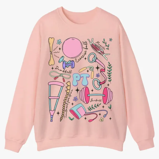 Physical Therapy Casual Crewneck Sweatshirt