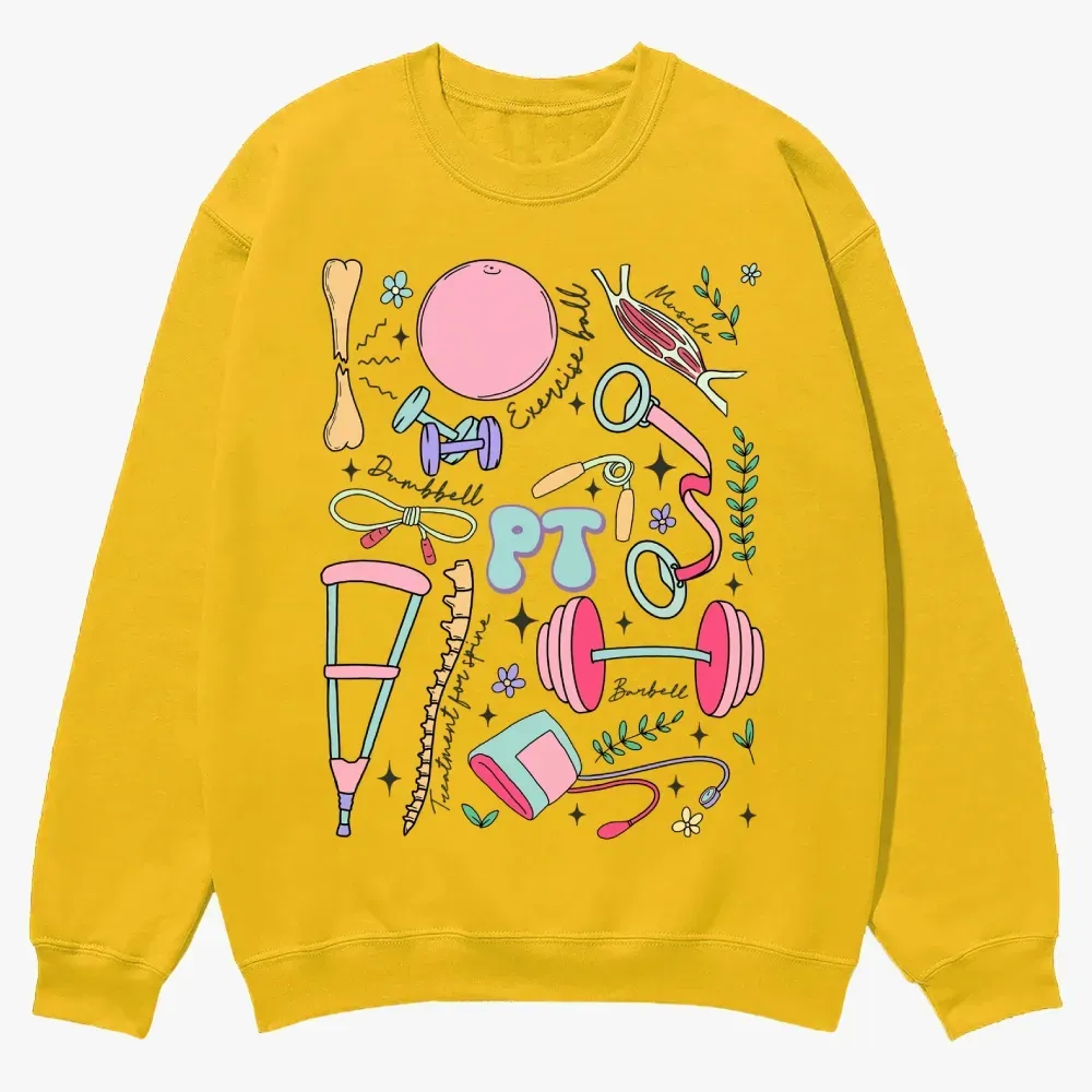 Physical Therapy Casual Crewneck Sweatshirt