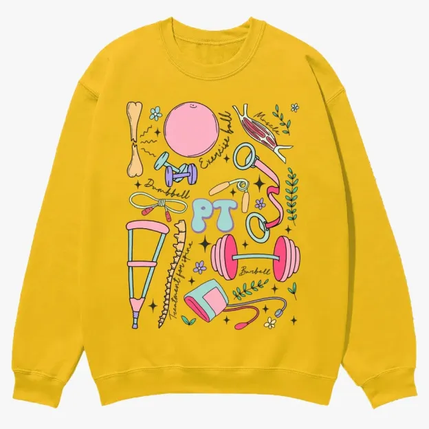 Physical Therapy Casual Crewneck Sweatshirt