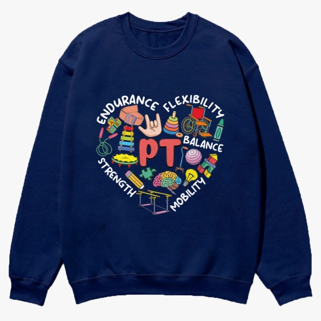 Physical Therapist Casual Crewneck Sweatshirt Customscool