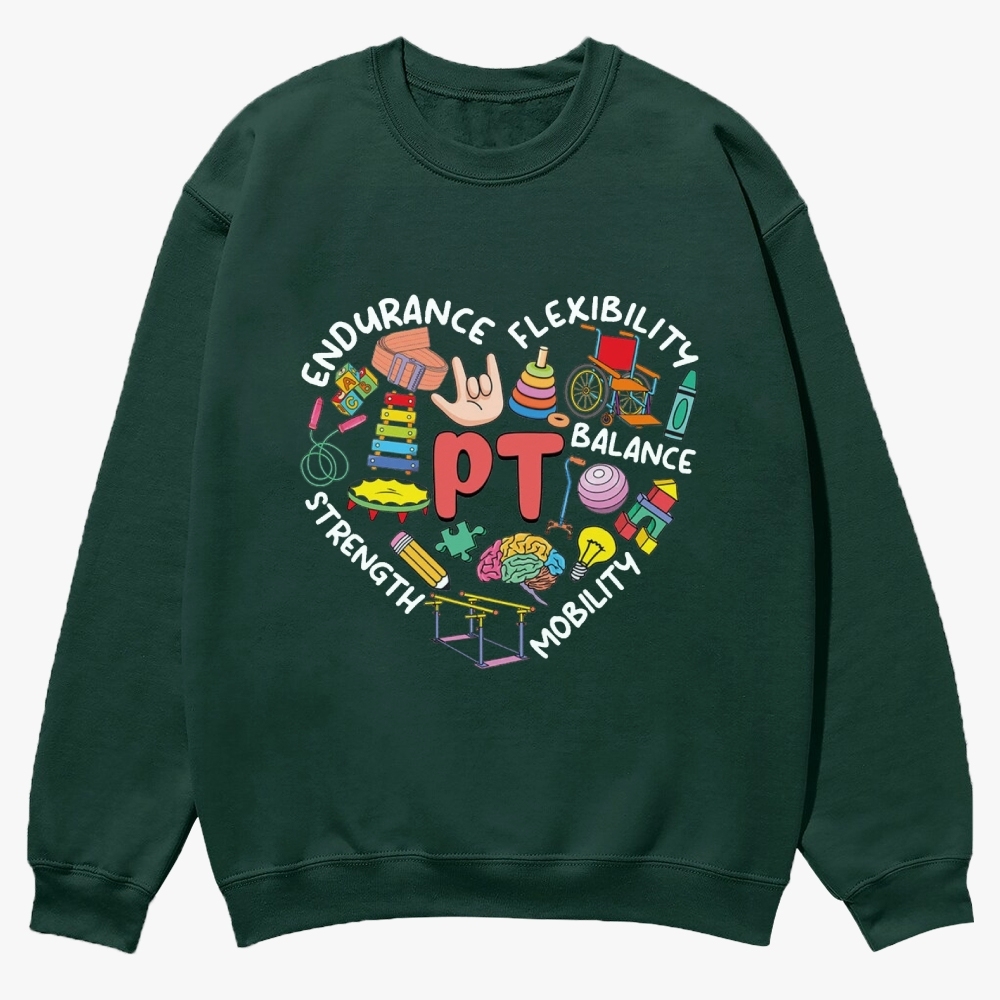 Physical Therapist Casual Crewneck Sweatshirt Customscool