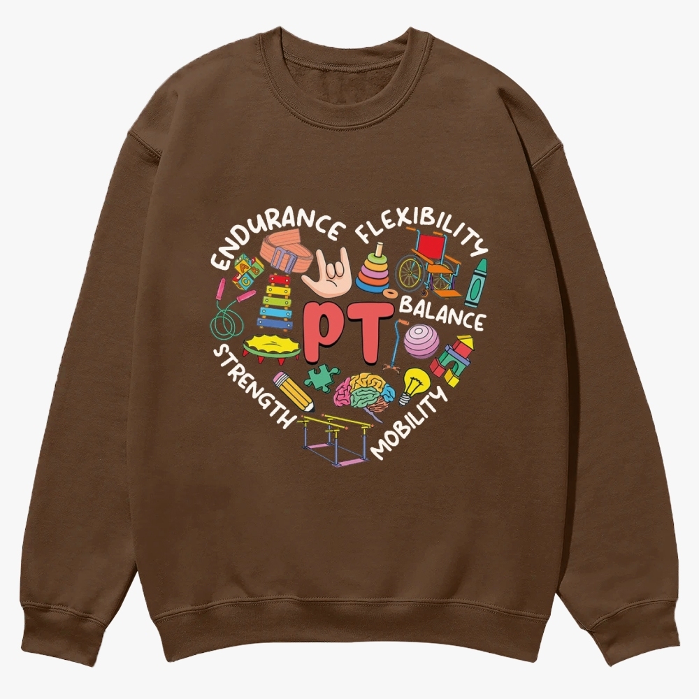Physical Therapist Casual Crewneck Sweatshirt Customscool