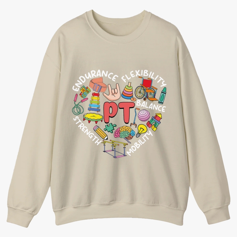 Physical Therapist Casual Crewneck Sweatshirt Customscool