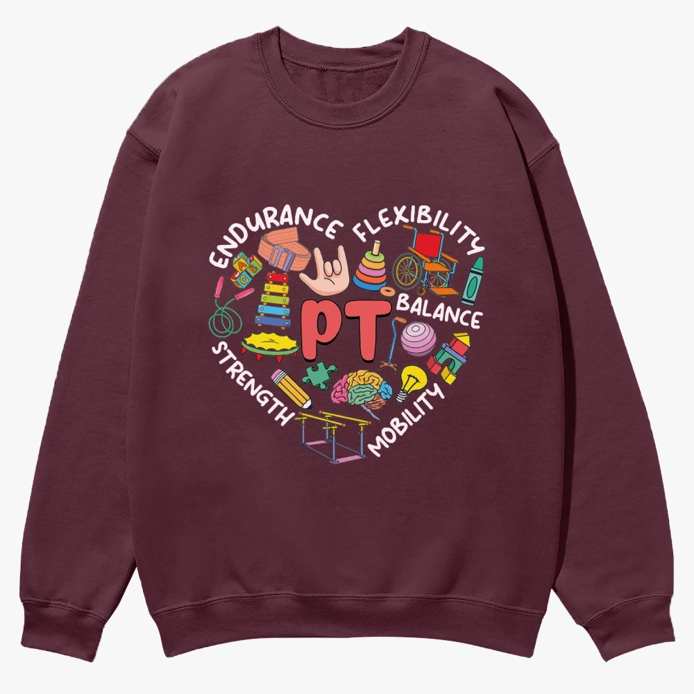 Physical Therapist Casual Crewneck Sweatshirt Customscool