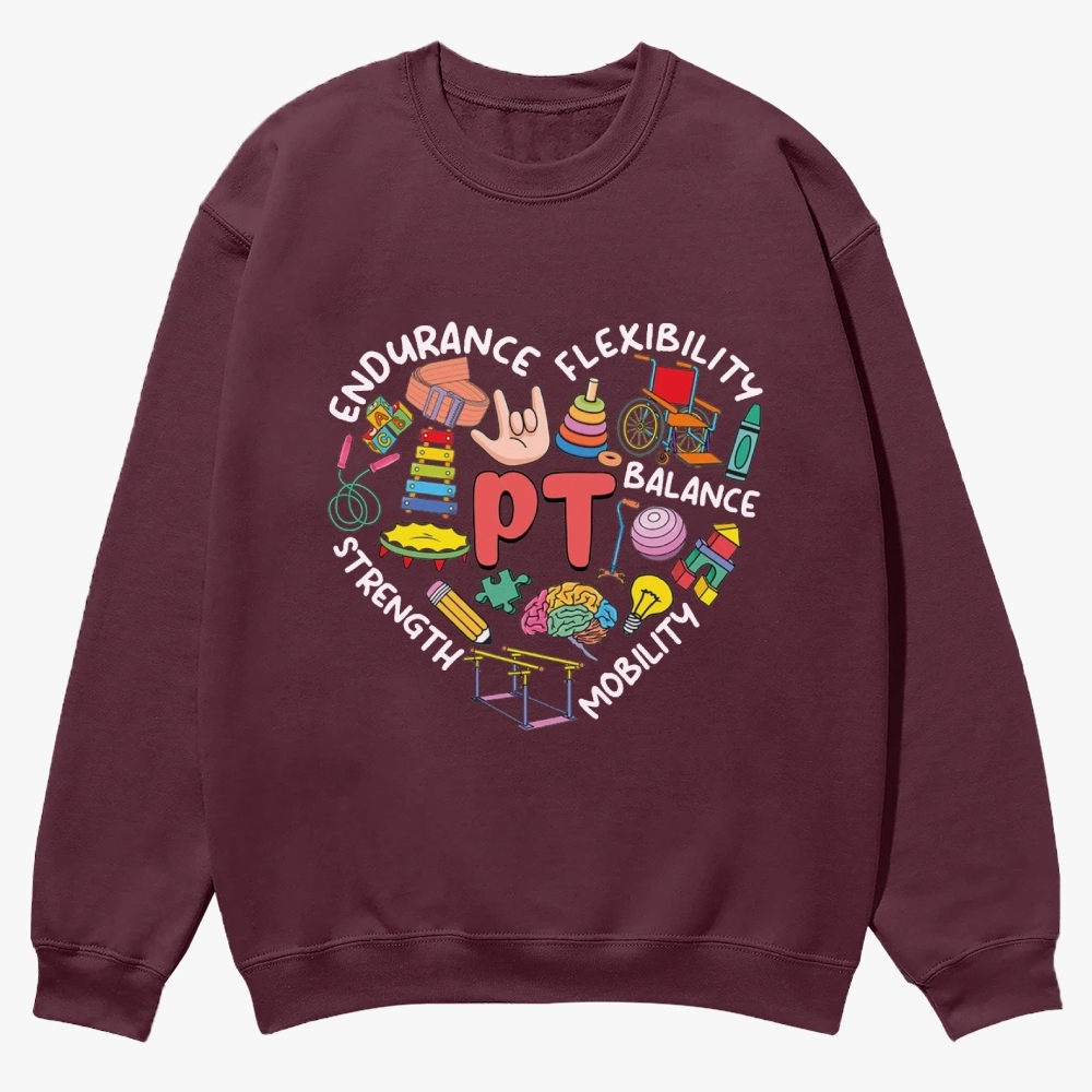 Physical Therapist Casual Crewneck Sweatshirt Customscool