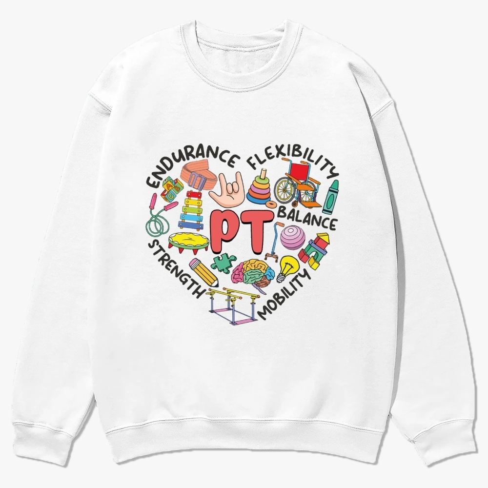 Physical Therapist Casual Crewneck Sweatshirt Customscool