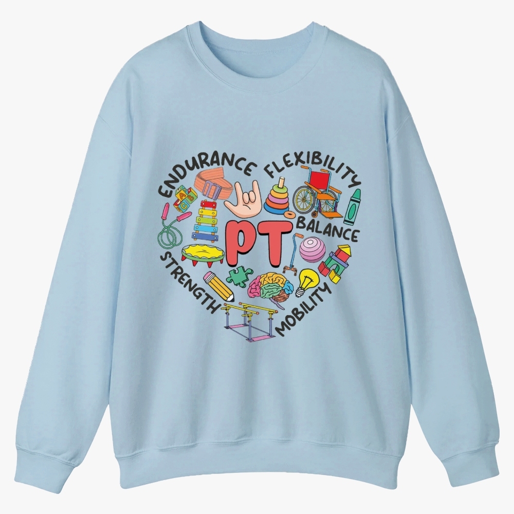 Physical Therapist Casual Crewneck Sweatshirt Customscool