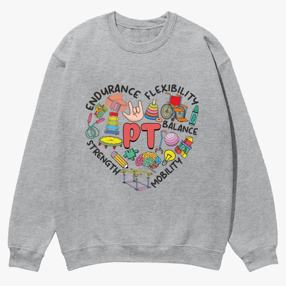 Physical Therapist Casual Crewneck Sweatshirt Customscool