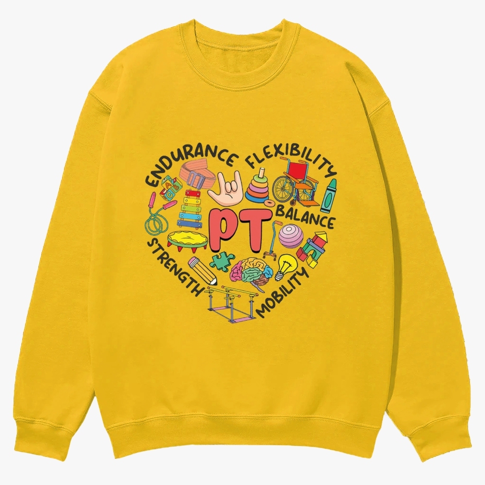 Physical Therapist Casual Crewneck Sweatshirt Customscool