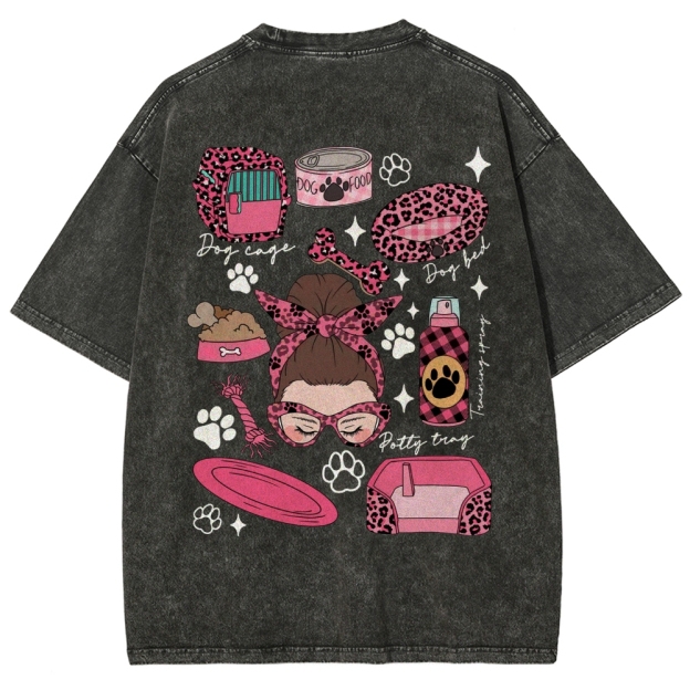 Dog Sitter Addcustom Unisex Fit Washed T-Shirt