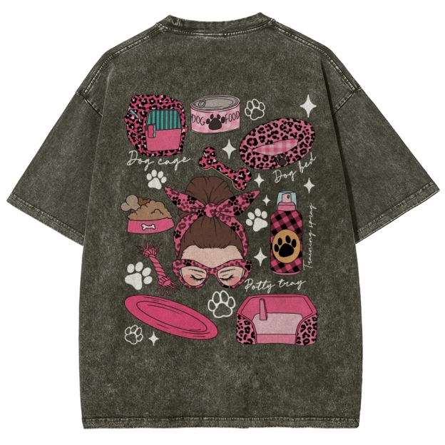 Dog Sitter Addcustom Unisex Fit Washed T-Shirt