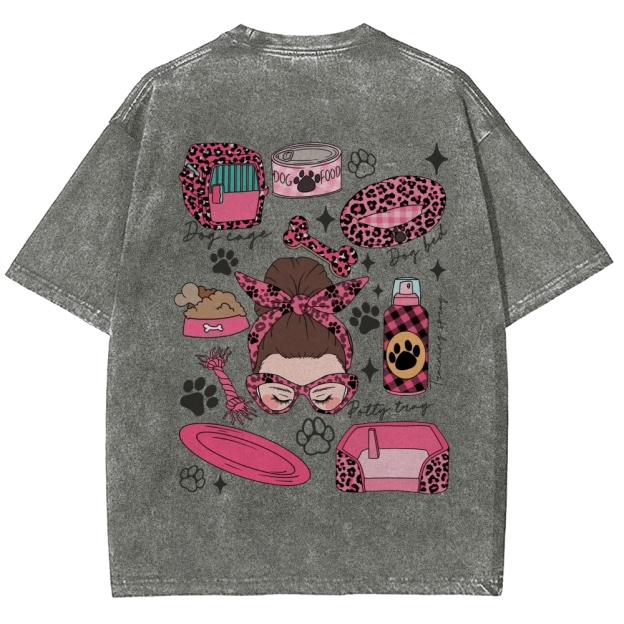 Dog Sitter Addcustom Unisex Fit Washed T-Shirt