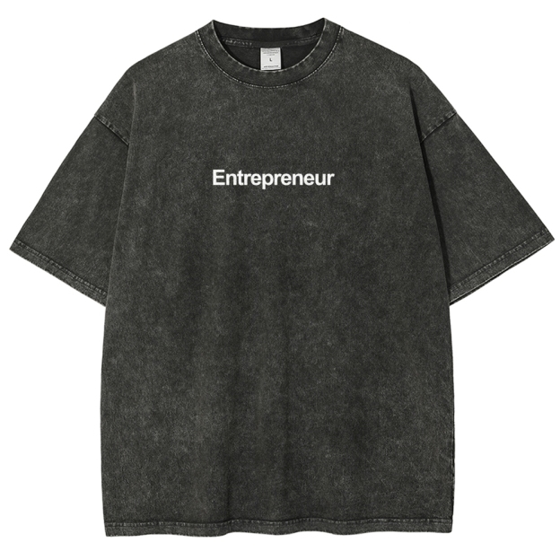 Entrepreneur Unisex Fit Washed T-Shirt Customscool