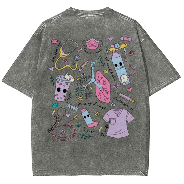 Nurse Unisex Fit Washed T-Shirt
