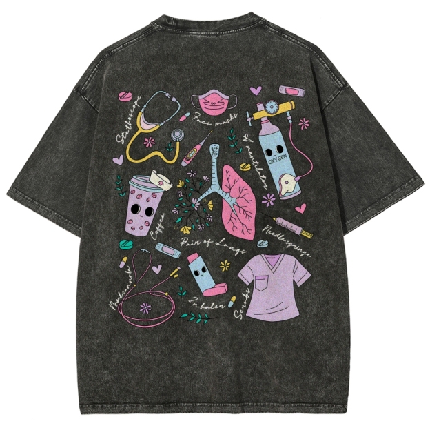 Nurse Unisex Fit Washed T-Shirt