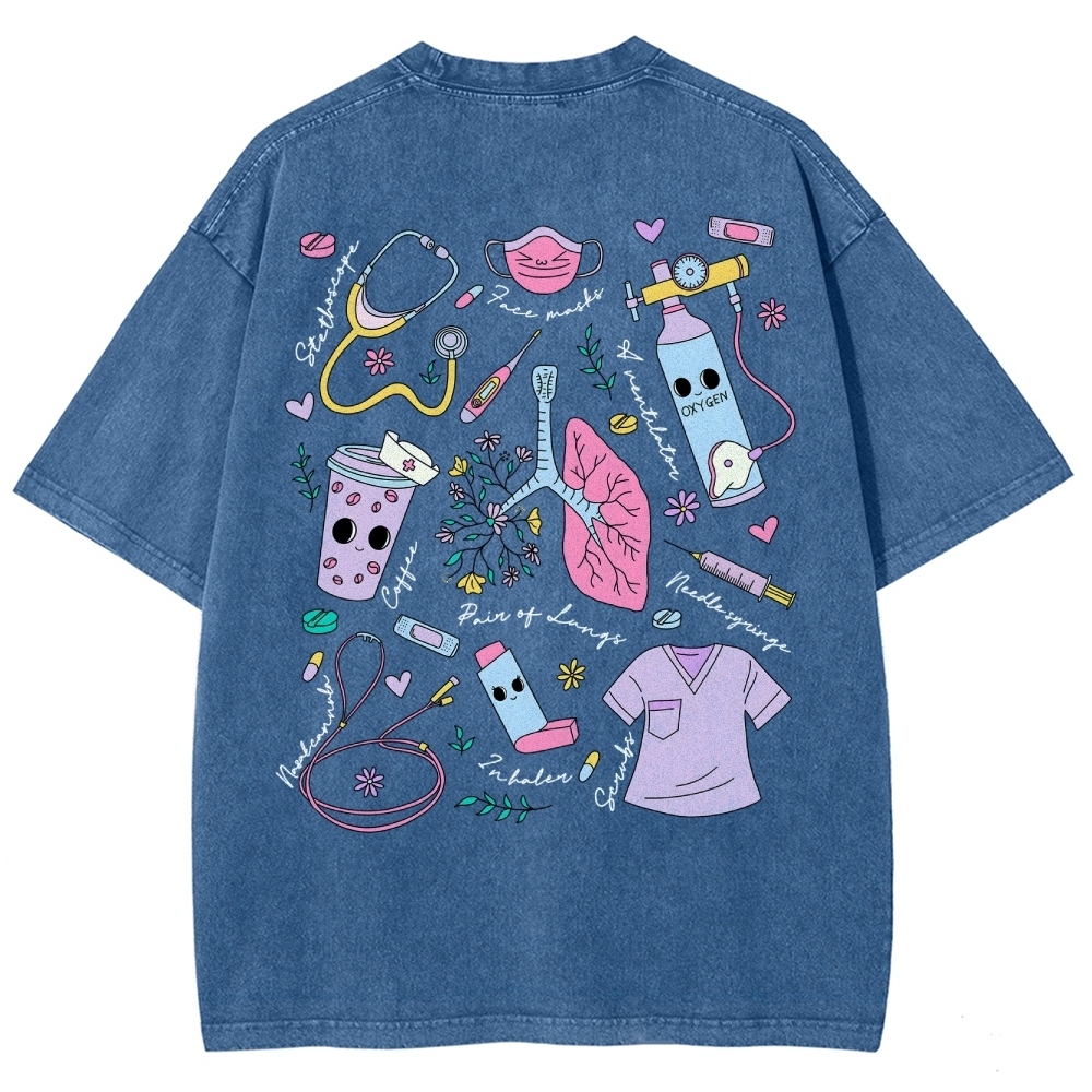 Nurse Unisex Fit Washed T-Shirt
