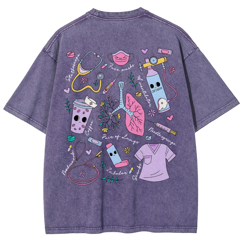Nurse Unisex Fit Washed T-Shirt