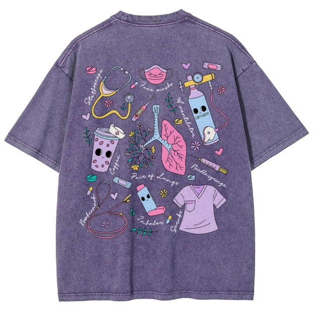 Nurse Unisex Fit Washed T-Shirt