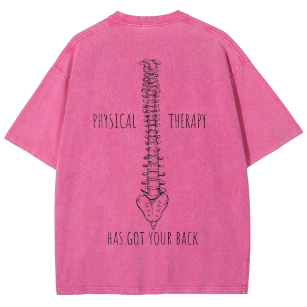 PHYSICAL THERAPY  Unisex Fit Washed T-Shirt Customscool