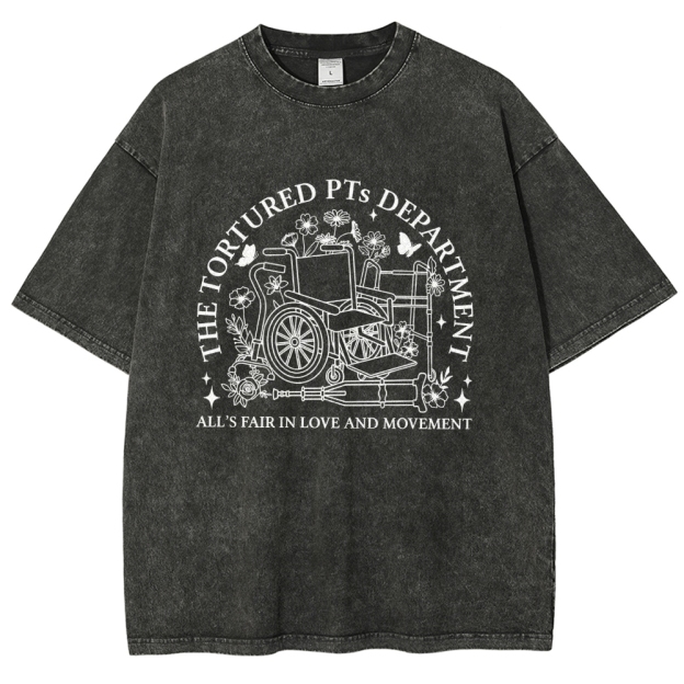 Suffering Physiotherapist Unisex Fit Washed T-Shirt Customscool