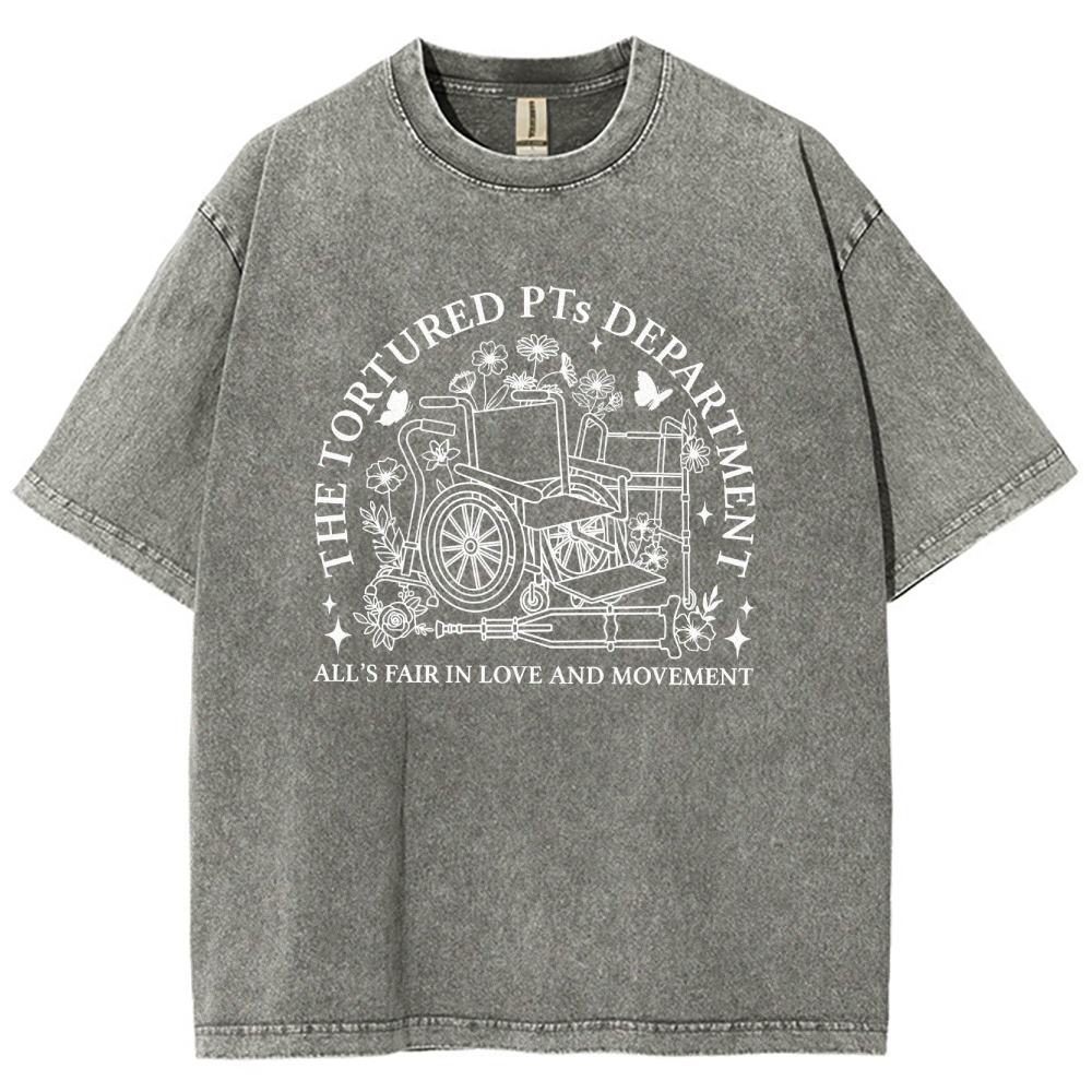 Suffering Physiotherapist Unisex Fit Washed T-Shirt Customscool