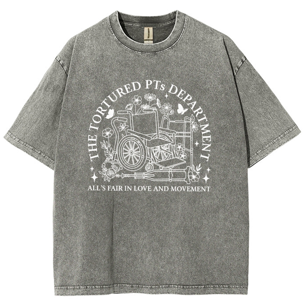 Suffering Physiotherapist Unisex Fit Washed T-Shirt Customscool
