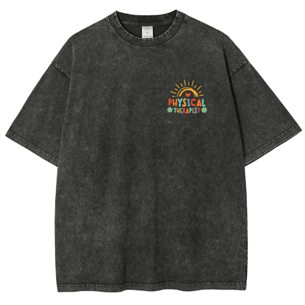 Physical Therapy Unisex Fit Washed T-Shirt