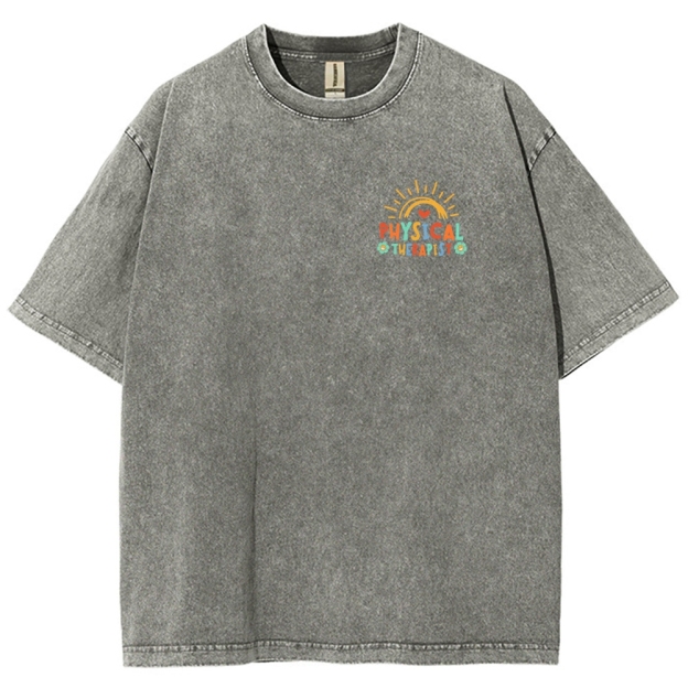 Physical Therapy Unisex Fit Washed T-Shirt