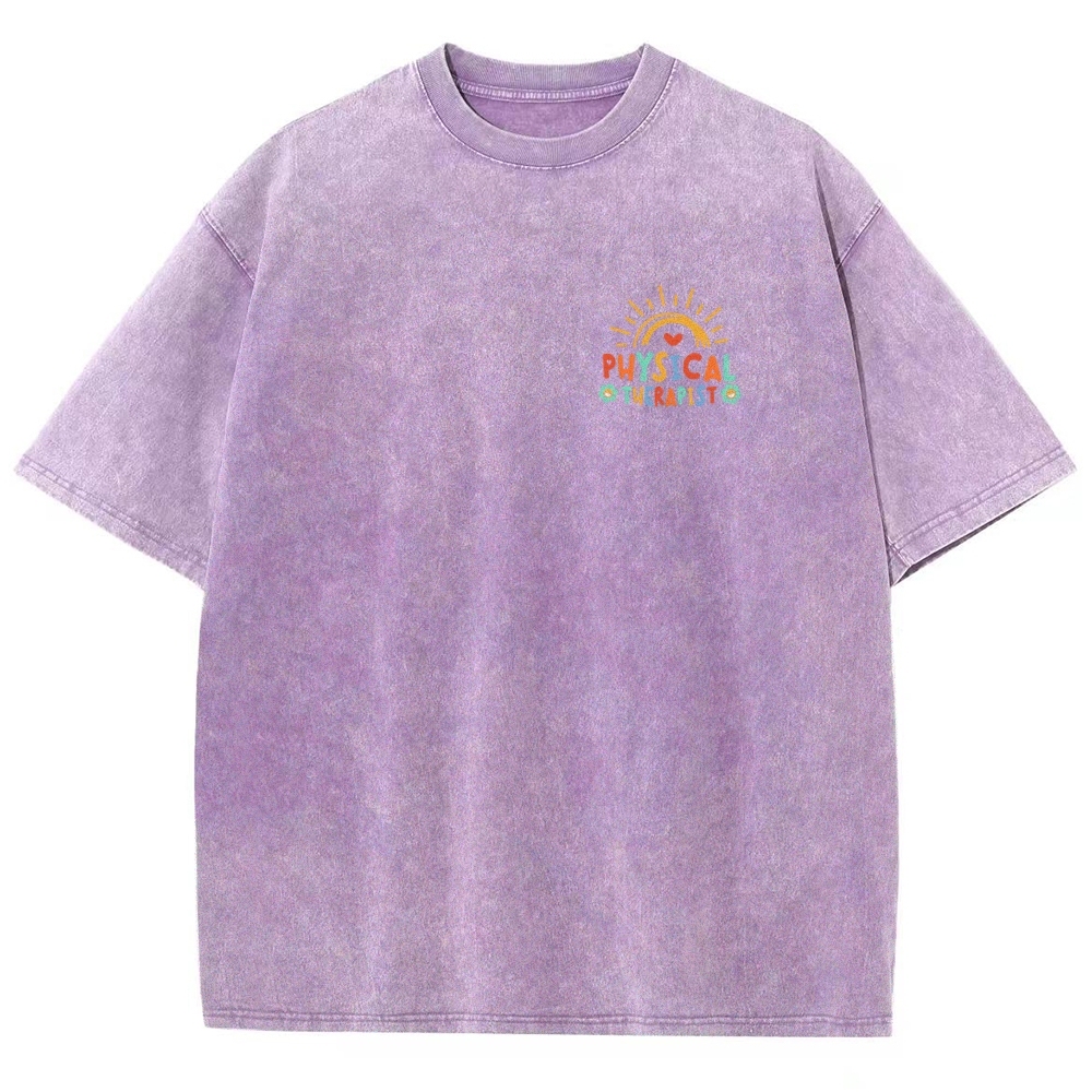 Physical Therapy Unisex Fit Washed T-Shirt