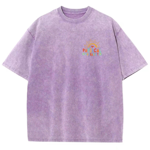 Physical Therapy Unisex Fit Washed T-Shirt