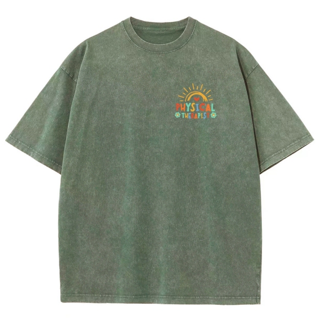 Physical Therapy Unisex Fit Washed T-Shirt