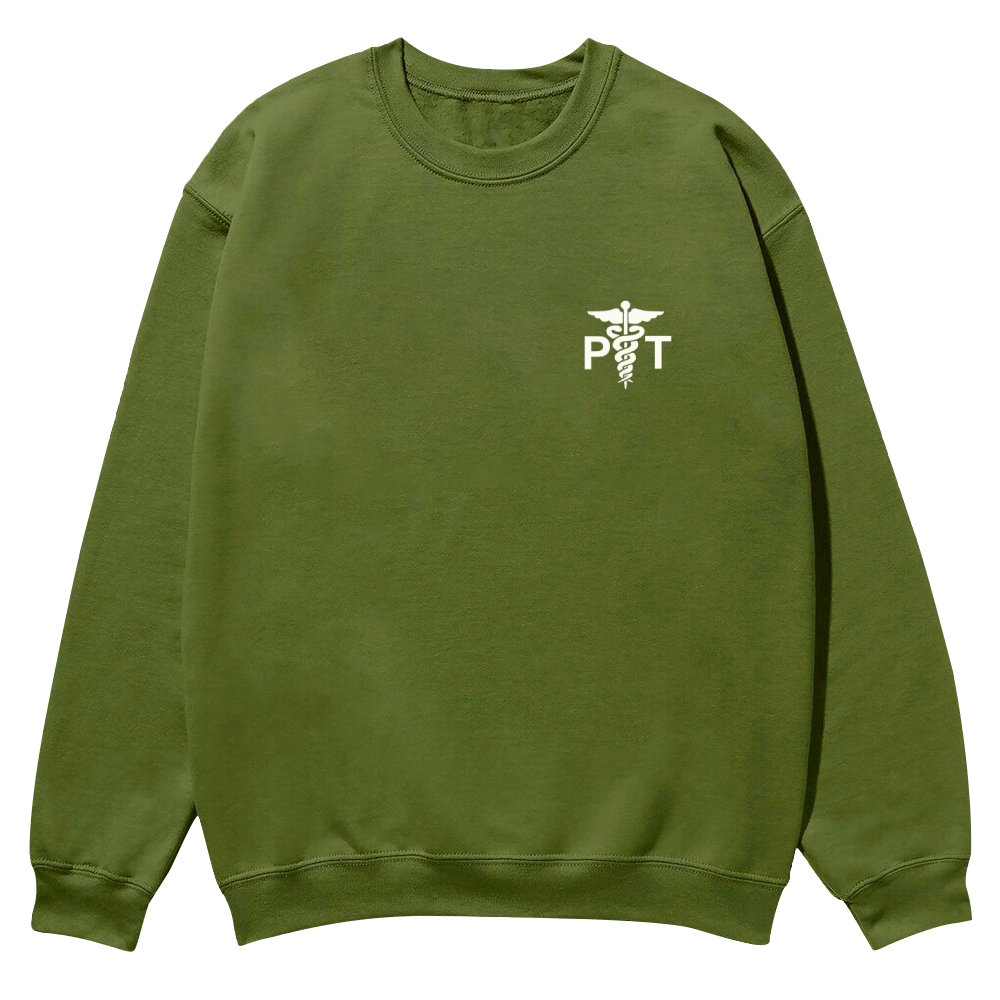 Physical Therapist Addcustom Casual Crewneck Sweatshirt