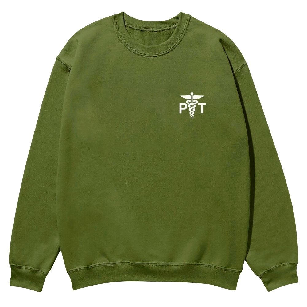 Physical Therapist Addcustom Casual Crewneck Sweatshirt