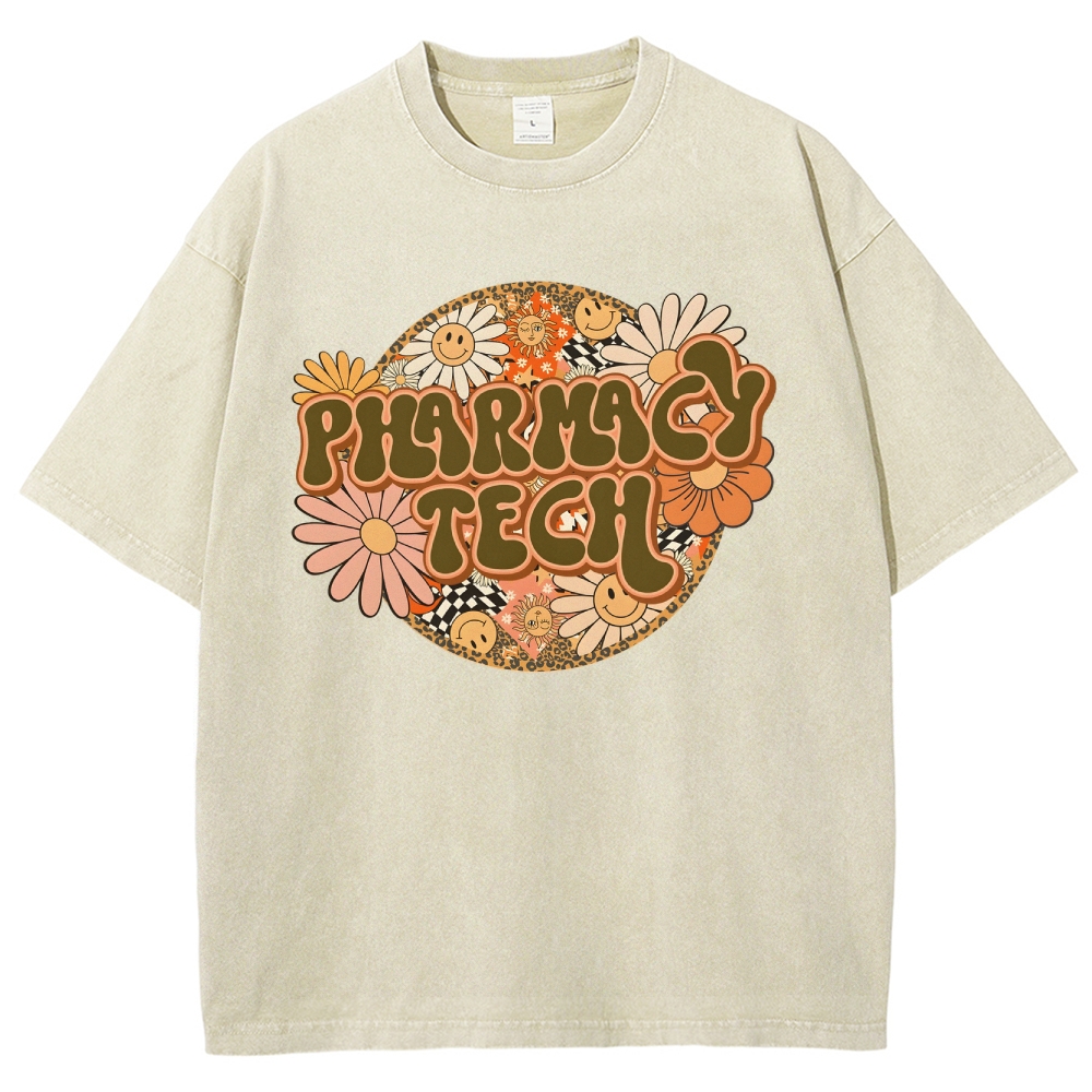 Pharmacy Tech Unisex Fit Washed T-Shirt