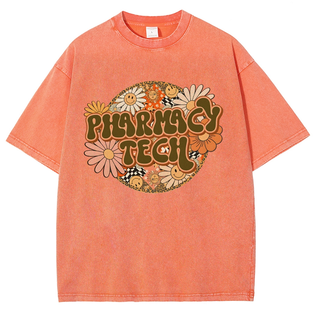 Pharmacy Tech Unisex Fit Washed T-Shirt