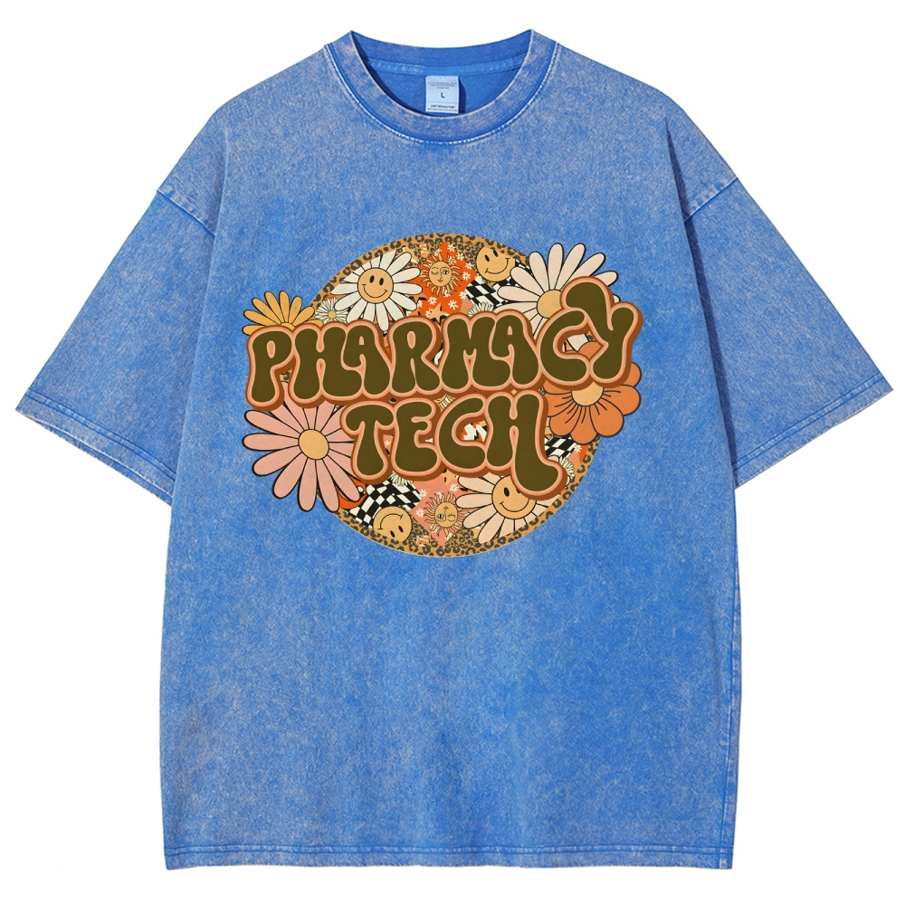 Pharmacy Tech Unisex Fit Washed T-Shirt