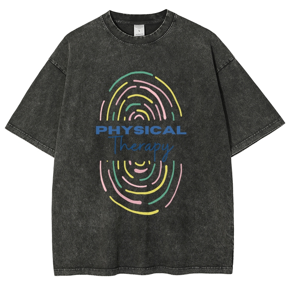 Physical Therapist Unisex Fit Washed T-Shirt